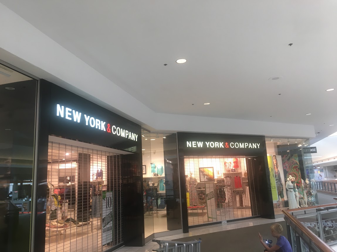 mall sign cabinet 
